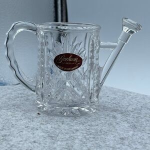 Gorham Crystal 3” watering can.